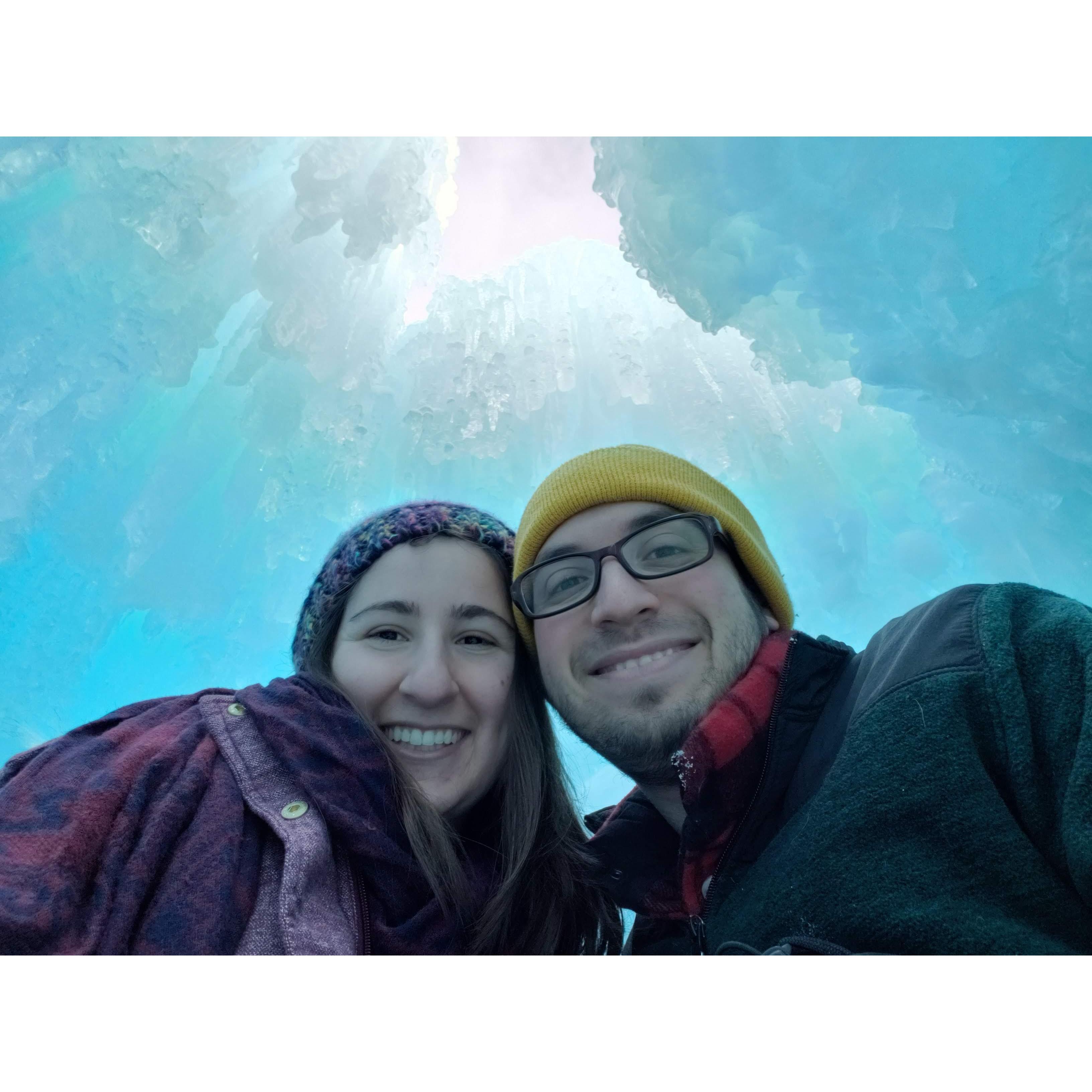 The Dillon Ice Castles in Colorado