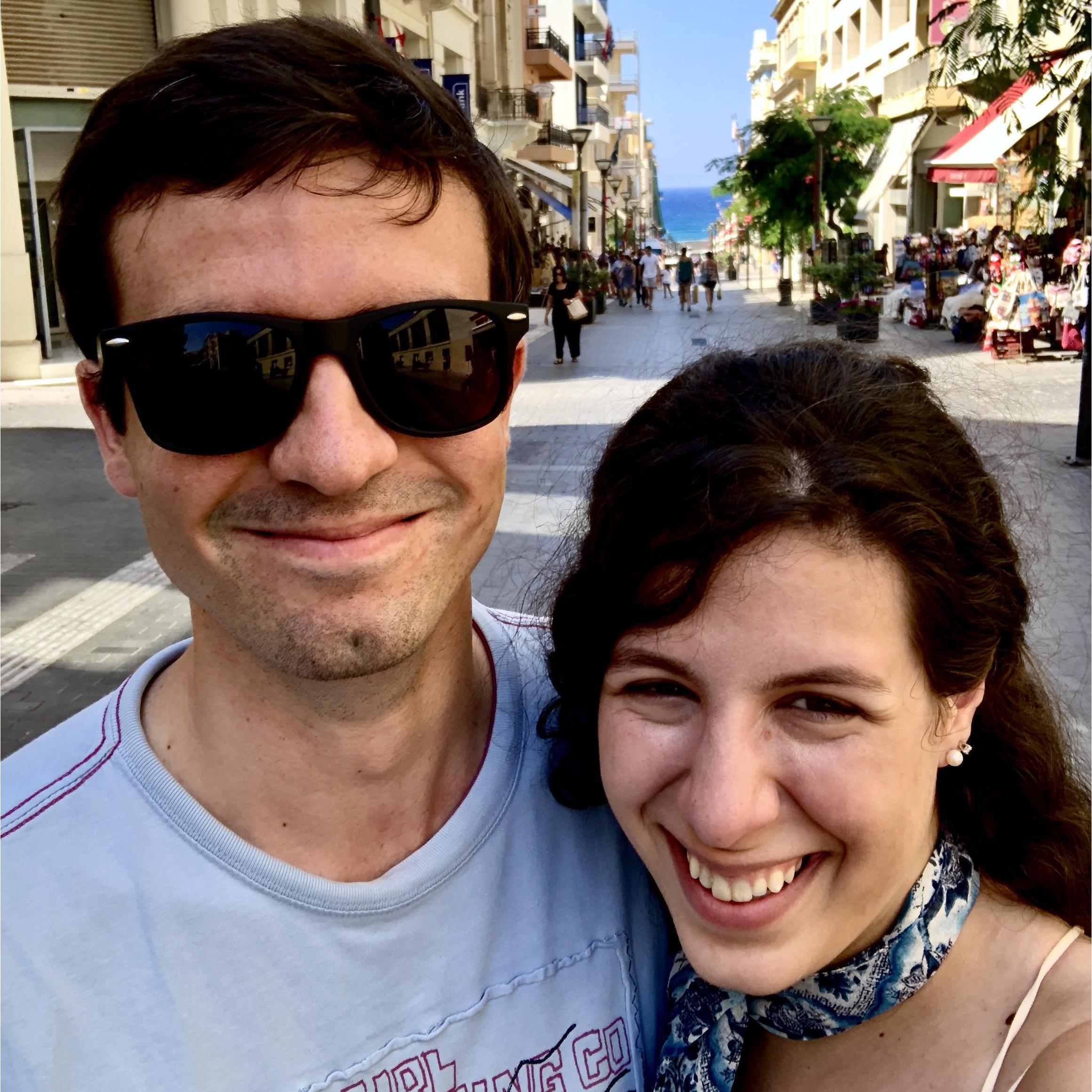 Summer 2018: We met up in England where we spent some time with friends and family before we headed to the super awesome island of Crete in Greece. Here we are in the capital - Heraklion.