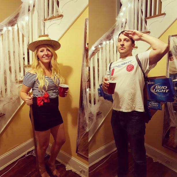 Halloween - gondola driver, and Bud Lightyear
