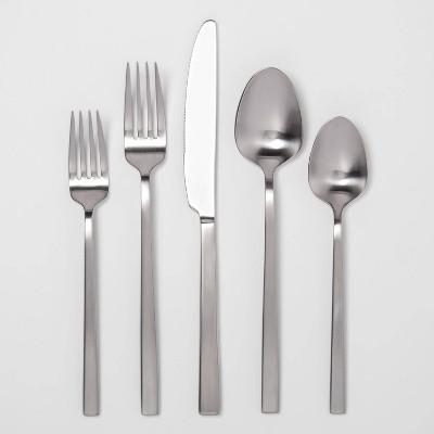 20pc Stainless Steel Silverware Set Silver - Project 62™