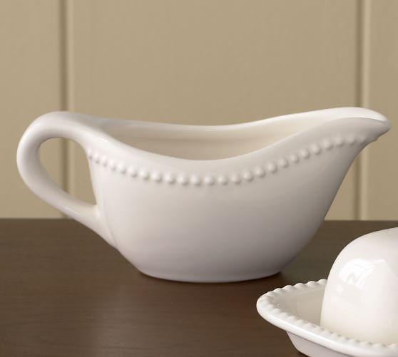 Emma Gravy Boat, White