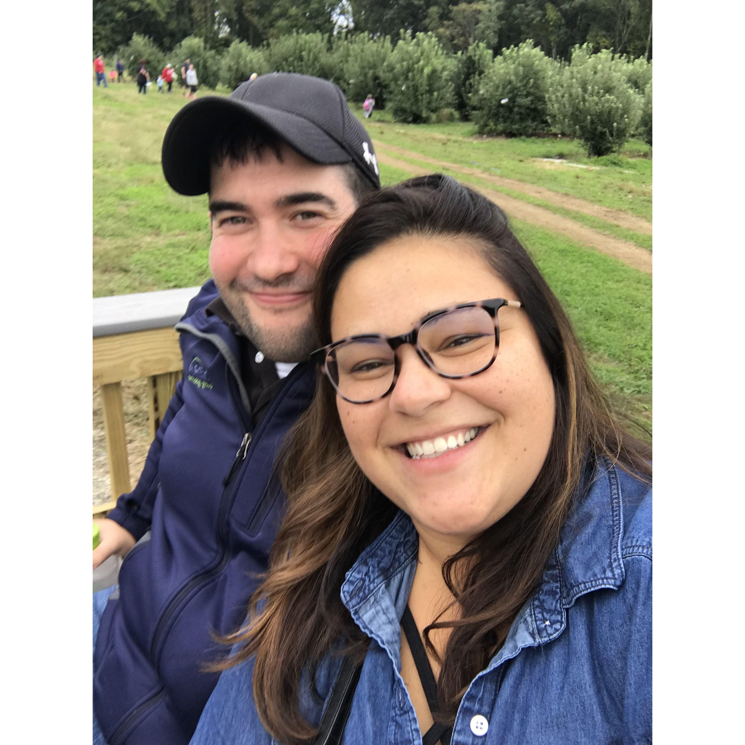 A wonderful day for apple picking