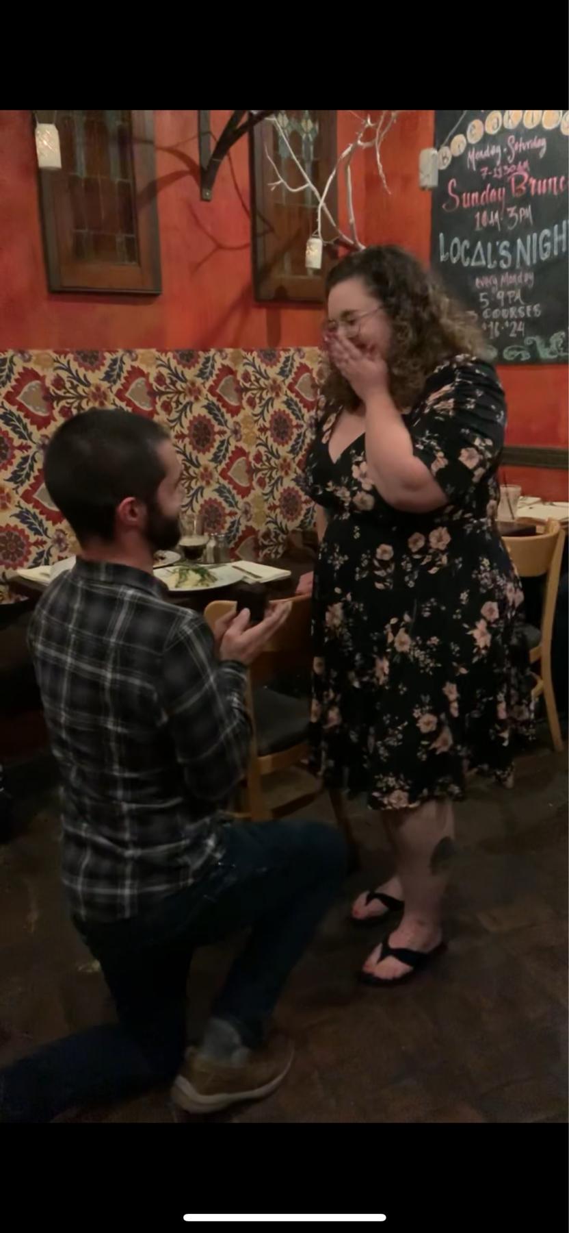 Marc proposed in Karla's in New Hope New Jersey 5/7/2022