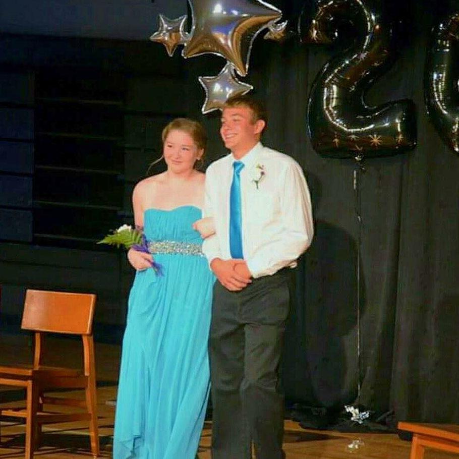 Homecoming court walk-in Junior year.