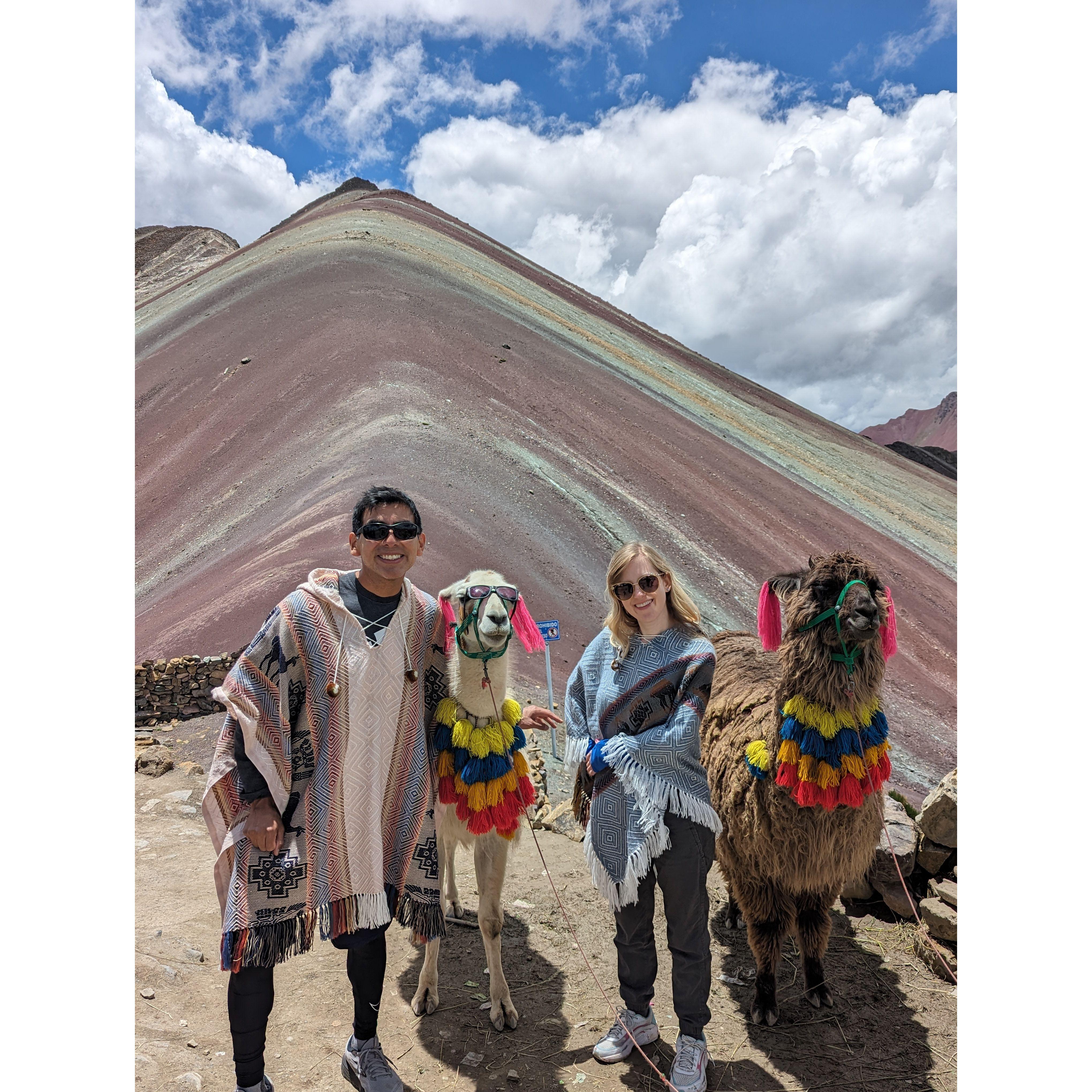 Rainbow Mountain, Peru 2023,
at about 17,000 ft above sea level!