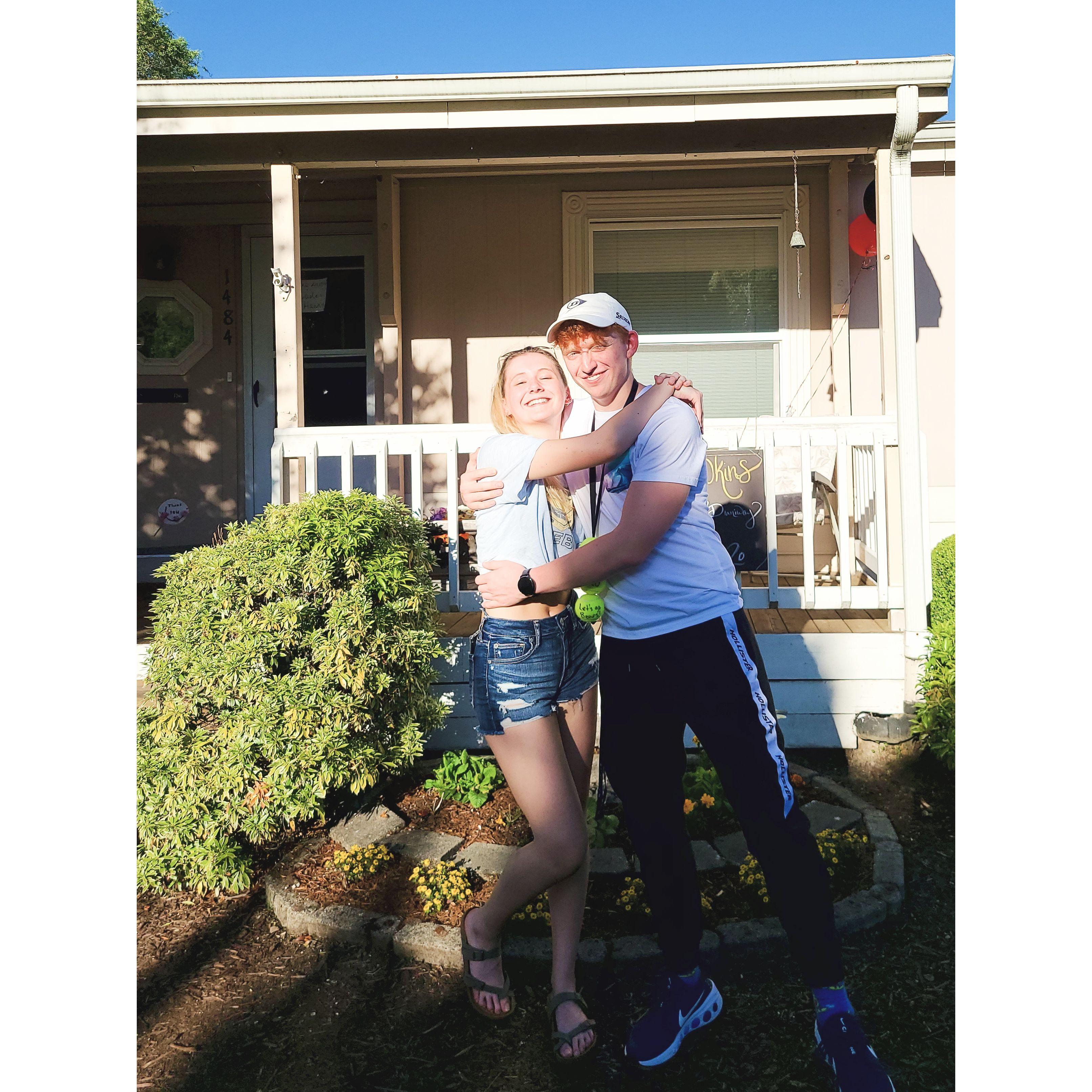 Caden's family grad party