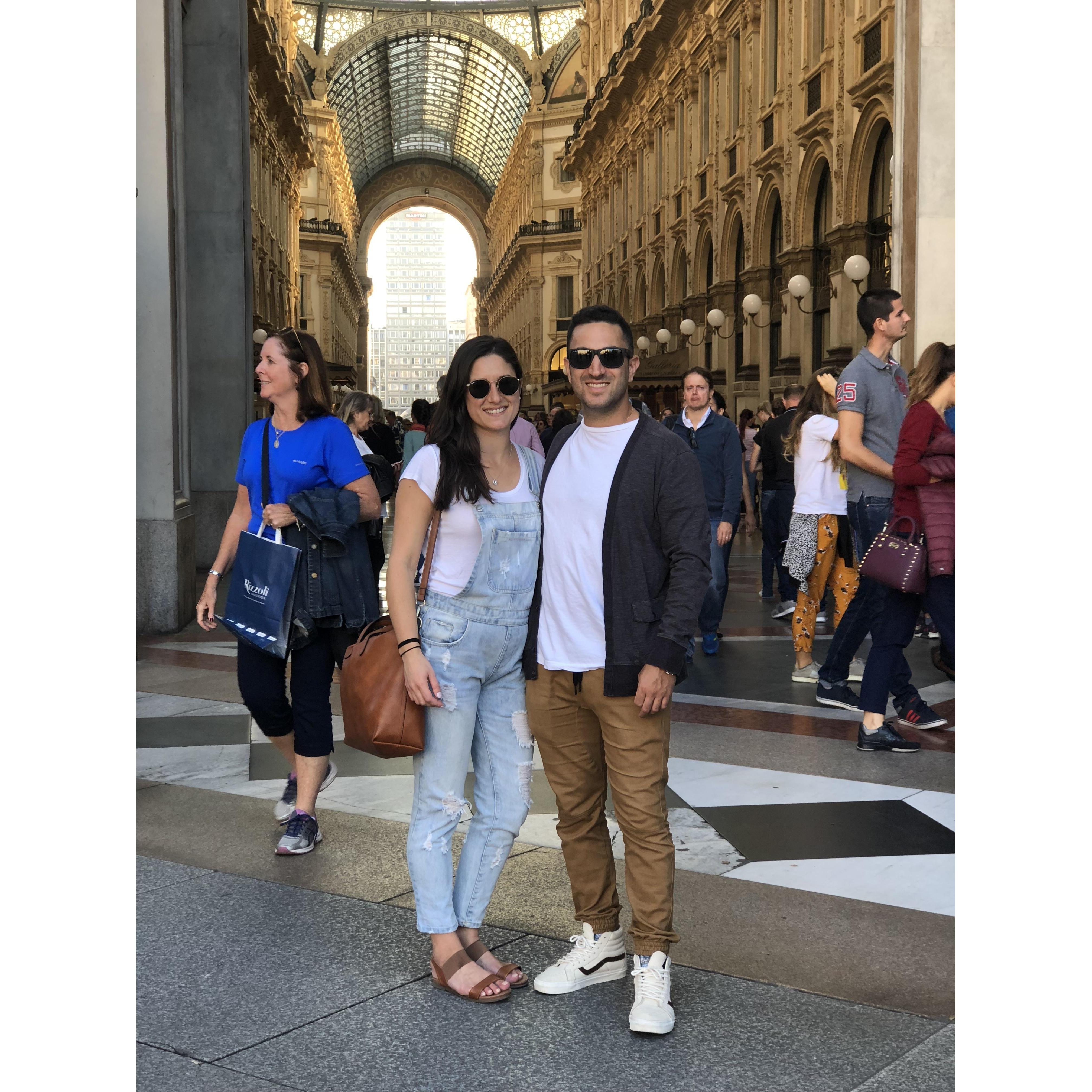 Trip to Italy to visit the Noto/Turco Family. We were in Milan for this picture for the beginning of our trip.