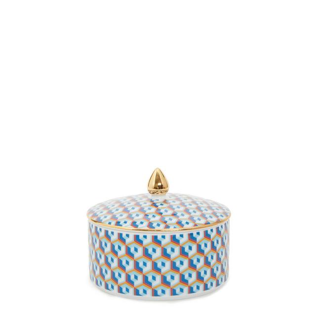 Goodie Jar Cubi Blu in Porcelain