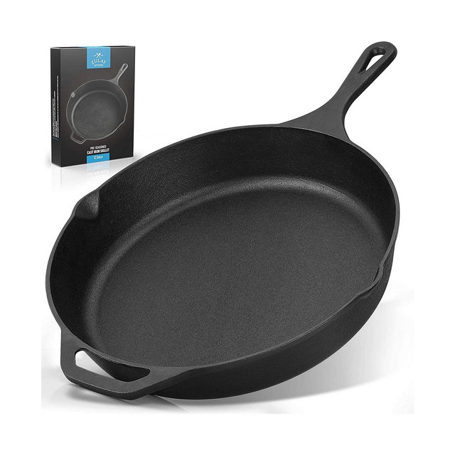 Zulay Kitchen Cast Iron Skillet