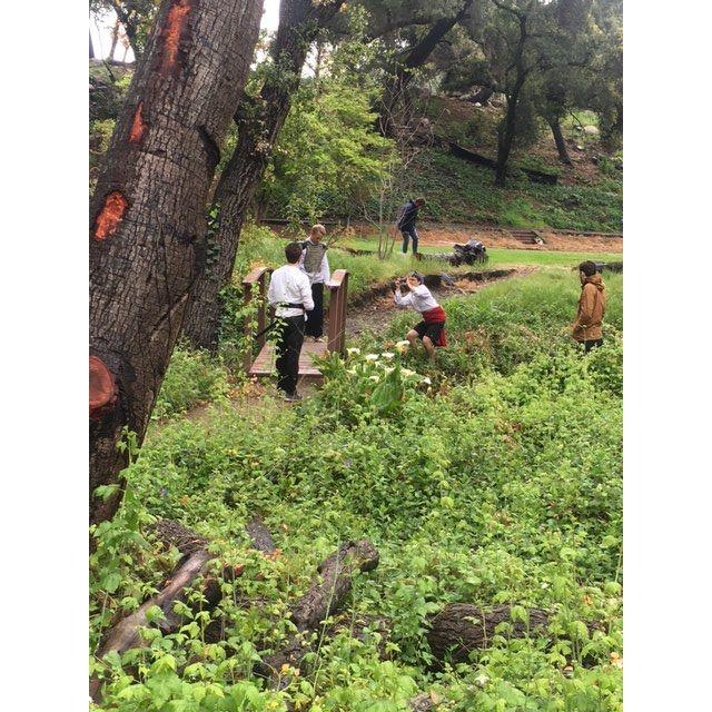 That time Michael and I tried to make a samurai movie and Michael ended up stepping on a rusty nail and needing a tetnis shot