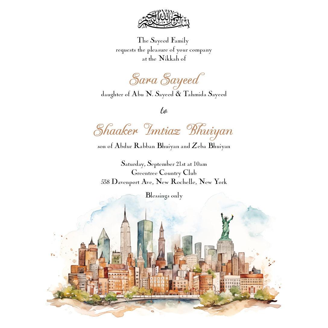 Nikkah Invitation