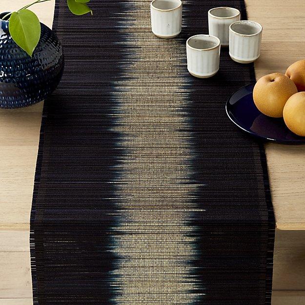 CB2 Decibel Black Table Runner