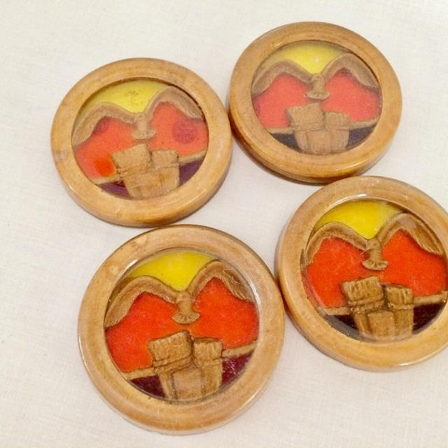 LUCITE NAUTICAL Coasters - Cottage Boating...