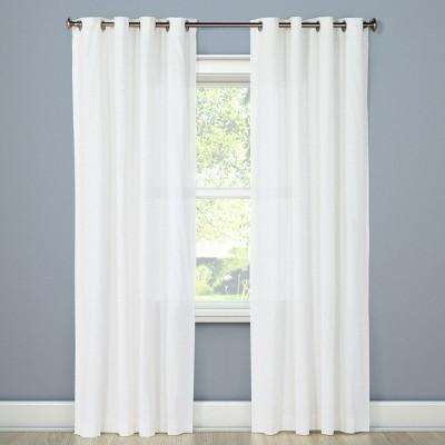 Natural Solid Curtain Panel - Threshold™