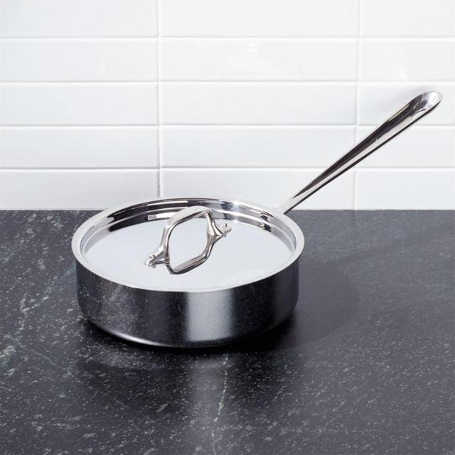 All-Clad ® d3 Stainless Steel 2-Qt. Sauté Pan with Lid