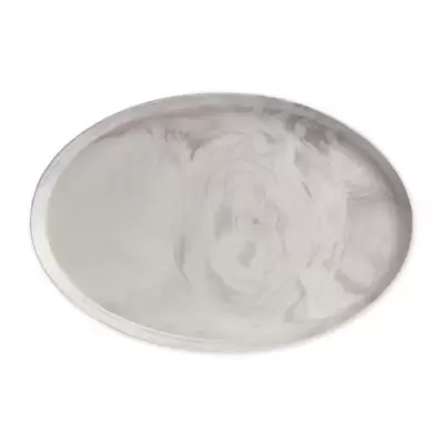 Artisanal Kitchen Supply® Coupe Marbleized 17-Inch Oval Platter in Grey
