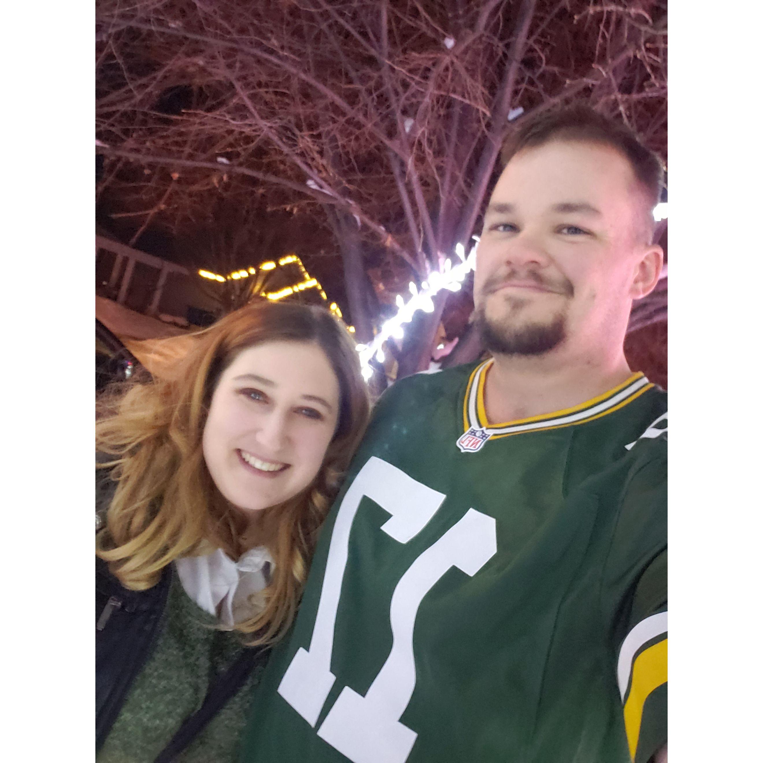 One of our first dates was going to look at Christmas Lights and drink hot chocolate.