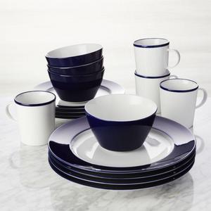 Maison Cobalt Blue 16-Piece Dinnerware Set