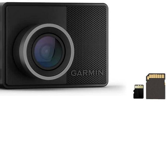 Garmin Dash Cam 57, 1440p and 140-degree FOV, Monitor Your Vehicle While Away w/ New Connected Features, Voice Control, Compact and Discreet, International Version (Dash Cam 57)