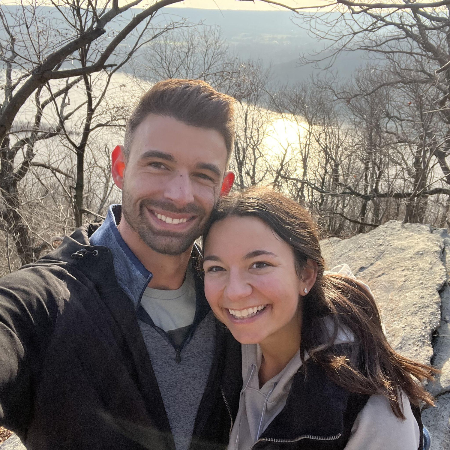 Hiking at Sunset