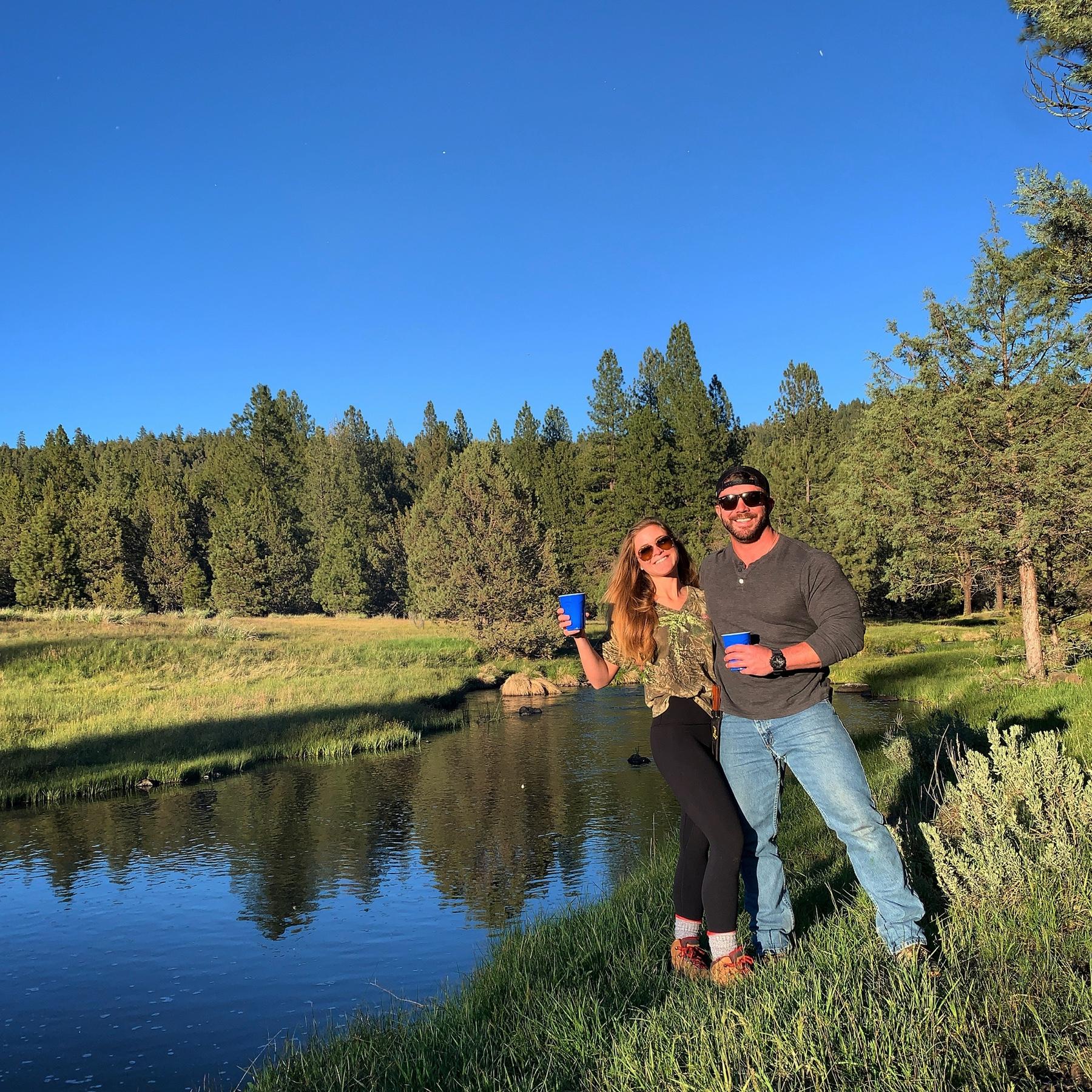 First time taking Byron to my family's secret camping spot. March 2020.