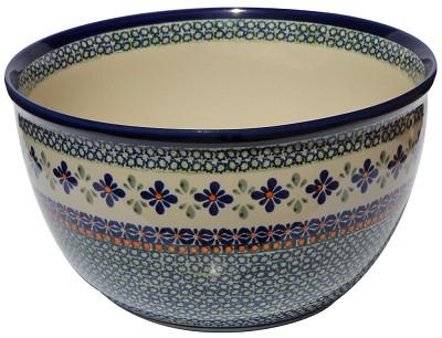 Polish Pottery Mixing Bowl Large 19 Cups