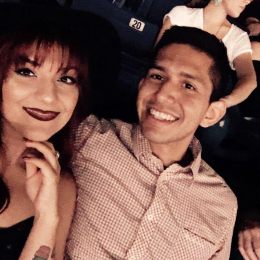 Our very first photo and concert together. One of our first dates was a John Mayer concert.