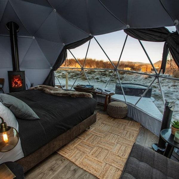 One night in ‘Deluxe Dome’ Iceland