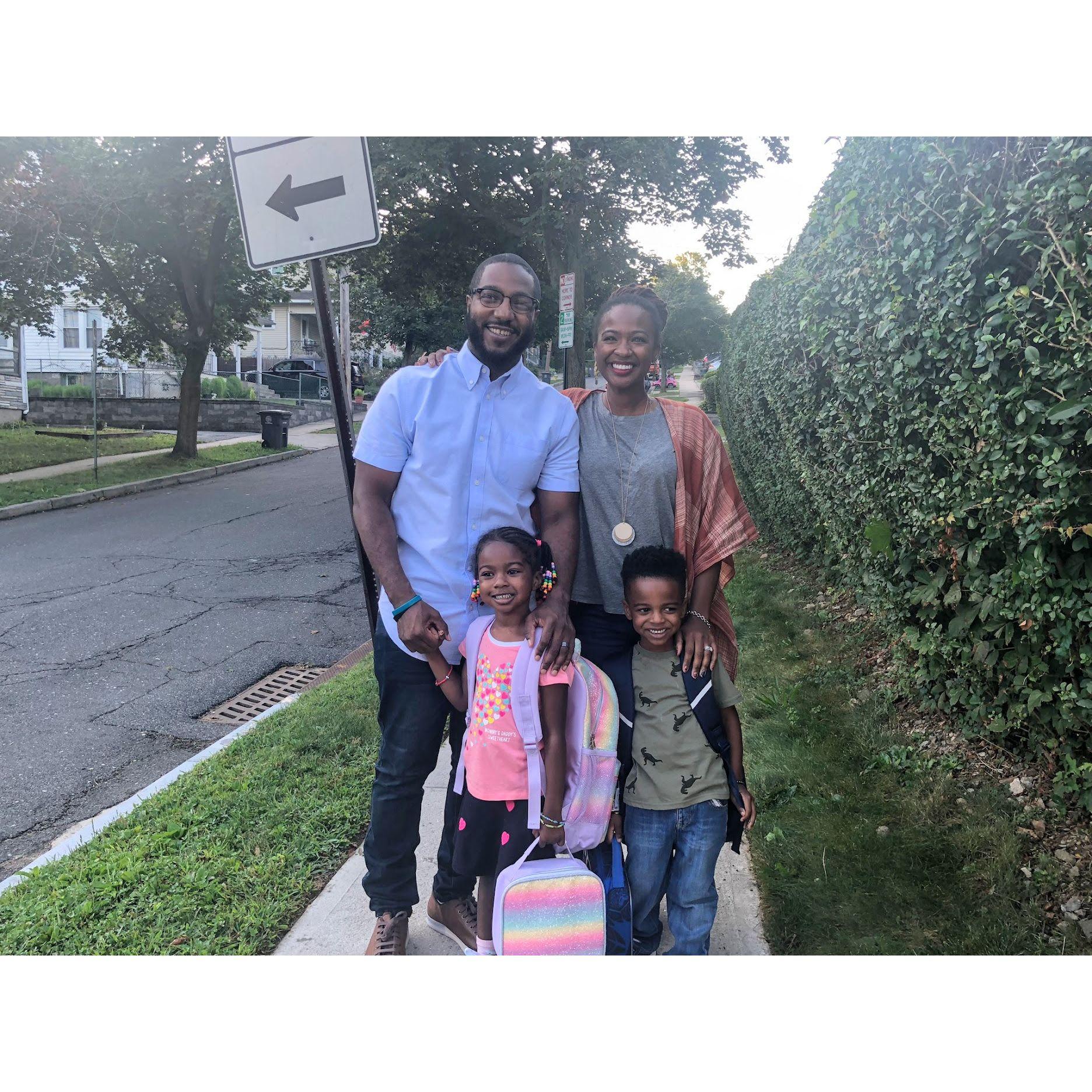 September 2019: First day of kindergarten