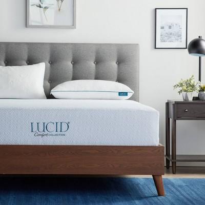 Queen 2pk Comfort Collection Shredded Memory Foam Pillow - Lucid
