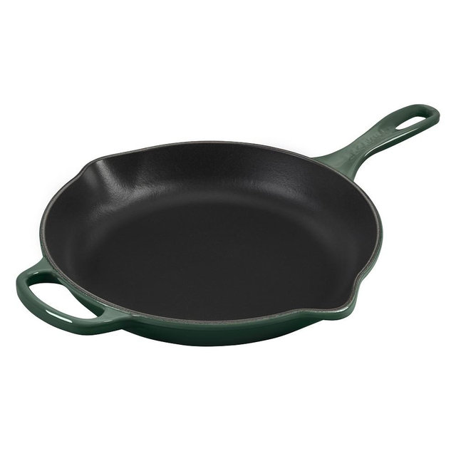 Le Creuset Signature Enameled Cast Iron Skillet Fry Pan, 10 1/4", Artichaut