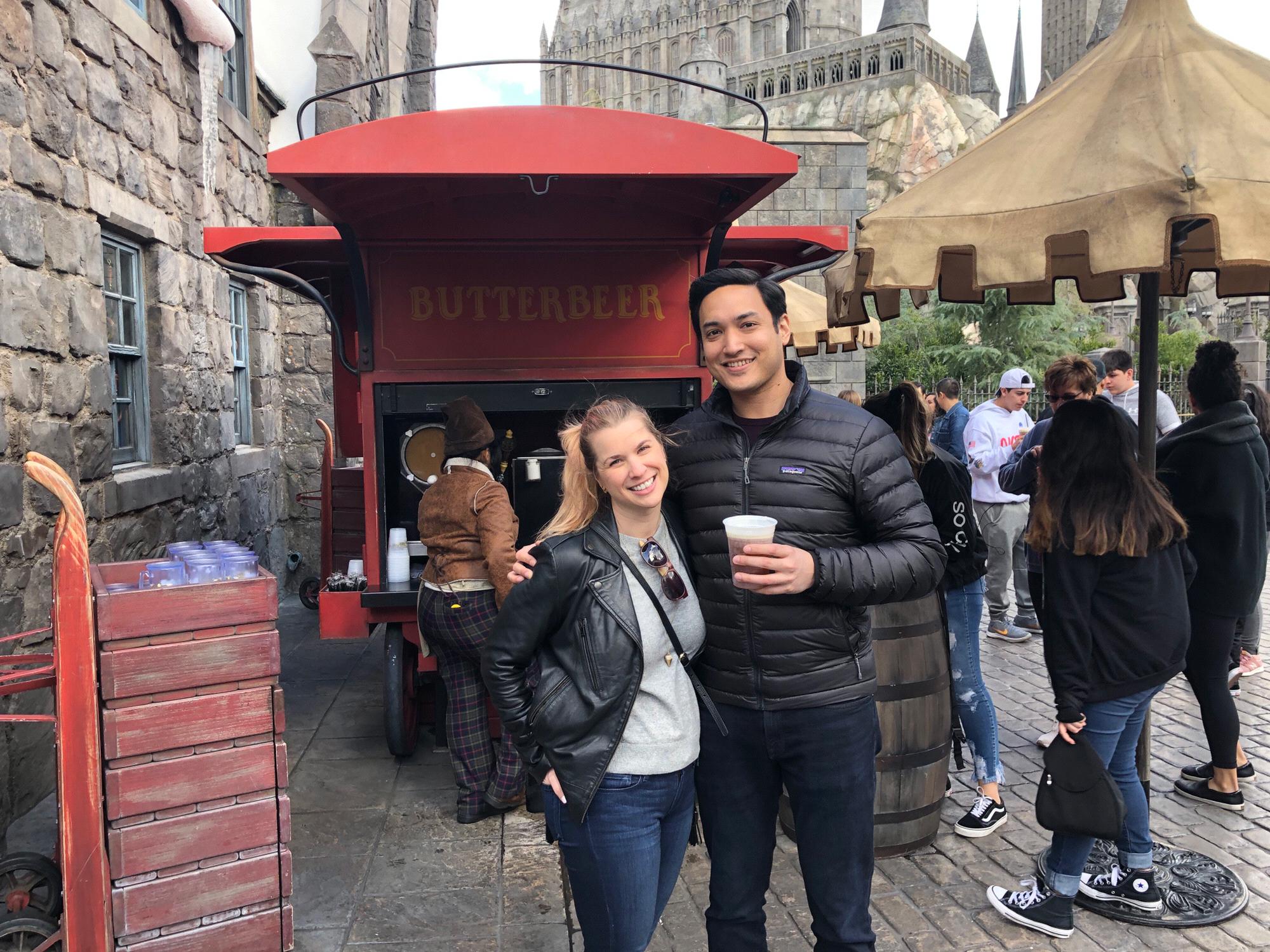 Gotta try the butterbeer at Harry Potterland.