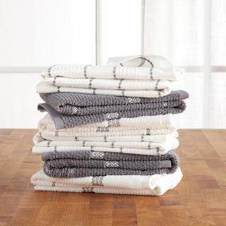 Modern Waffle 6-Piece Kitchen Towel Set