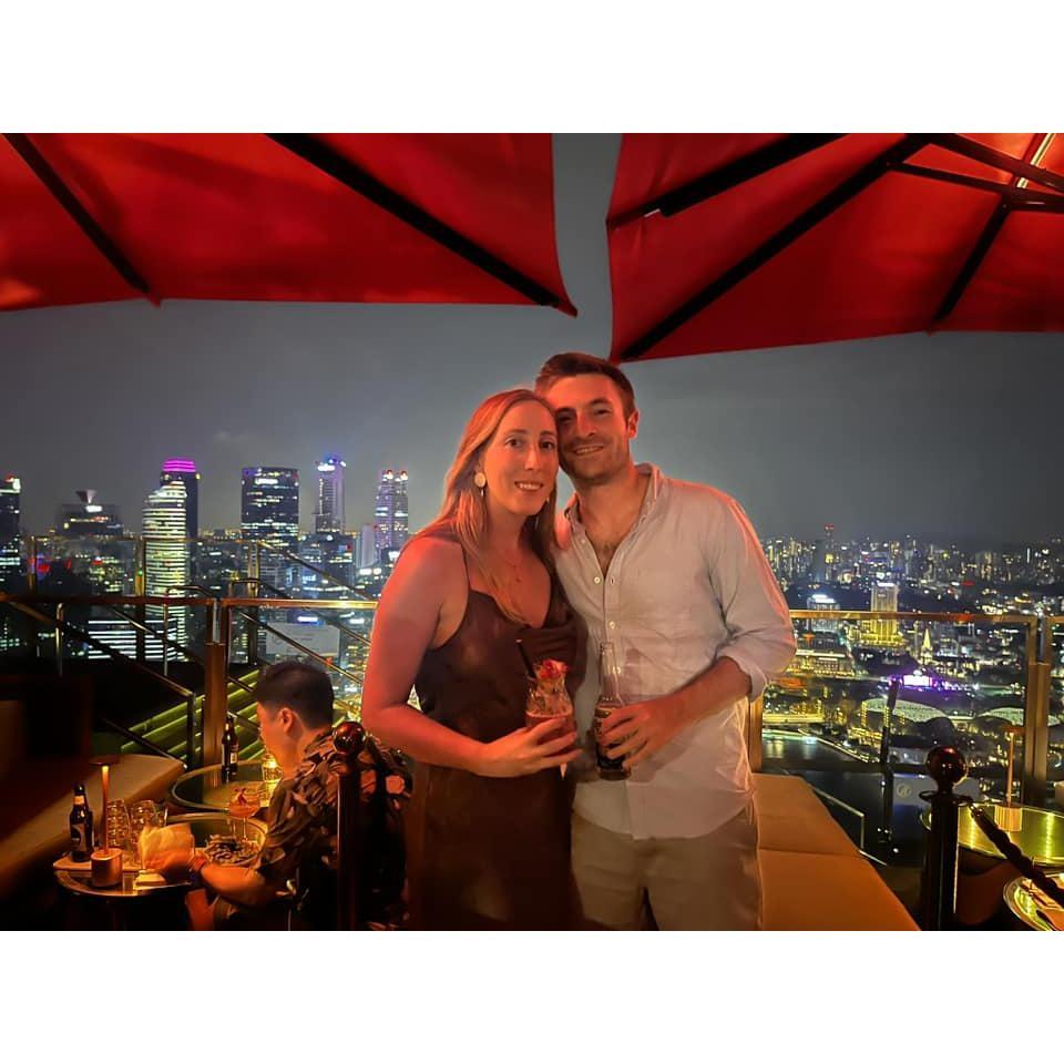 Rooftop of Marina Bay Hotel, in my birth country of Singapore