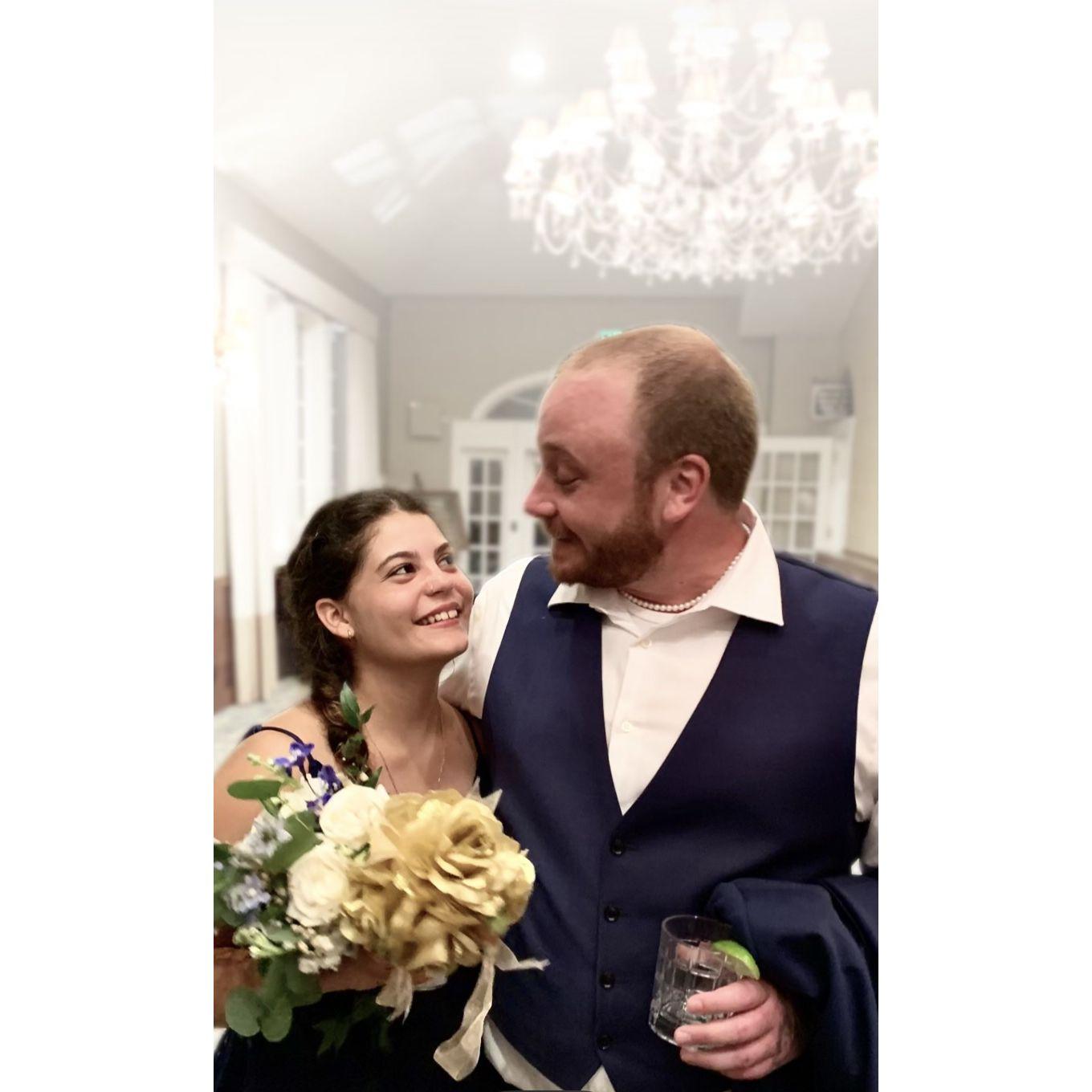 After catching the bouqet at Baily & Jake's wedding in August 2023!