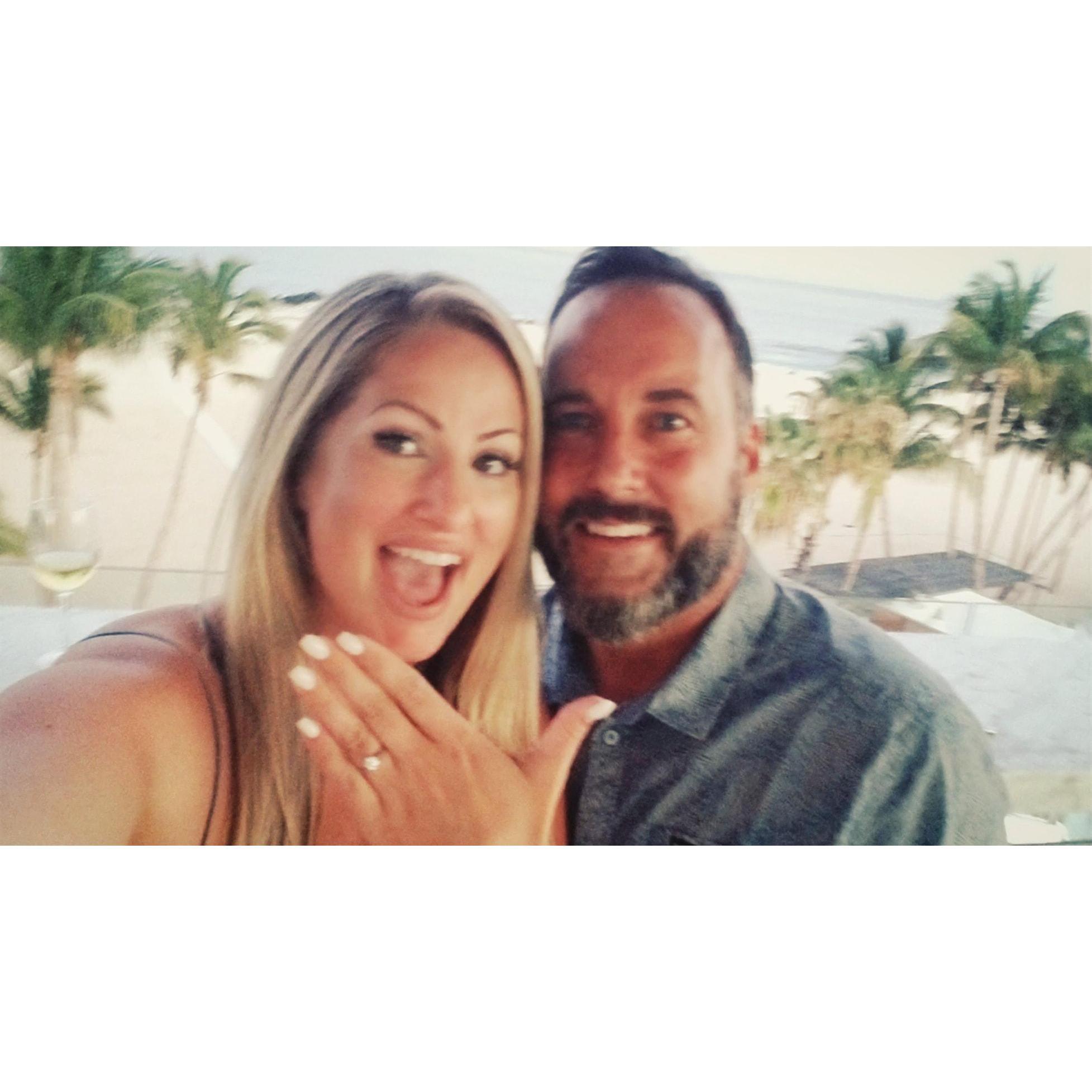 It happened! :D  05-27-2021  Daniel proposes at the beautiful resort, Paradisus Los Cabos at sunset, overlooking the ocean.