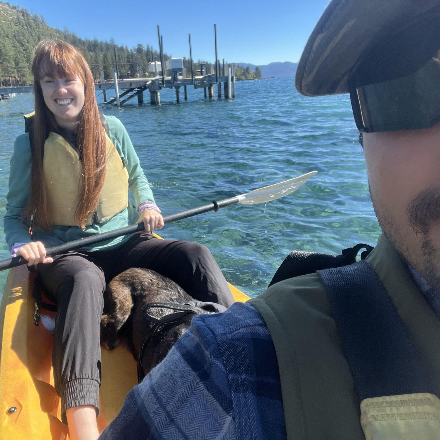 Isaiah's birthday trip -- kayaking at Lake Tahoe