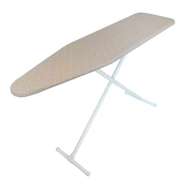 Homz T-Leg Steel Top Ironing Board with Foam Pad, Butterfly Floral Cover