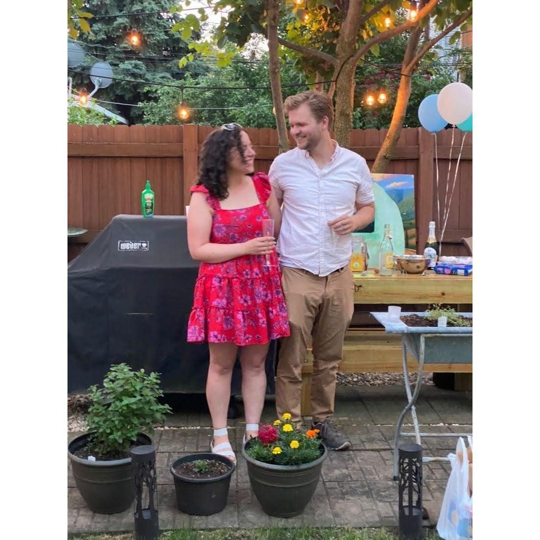 At our wonderful engagement party