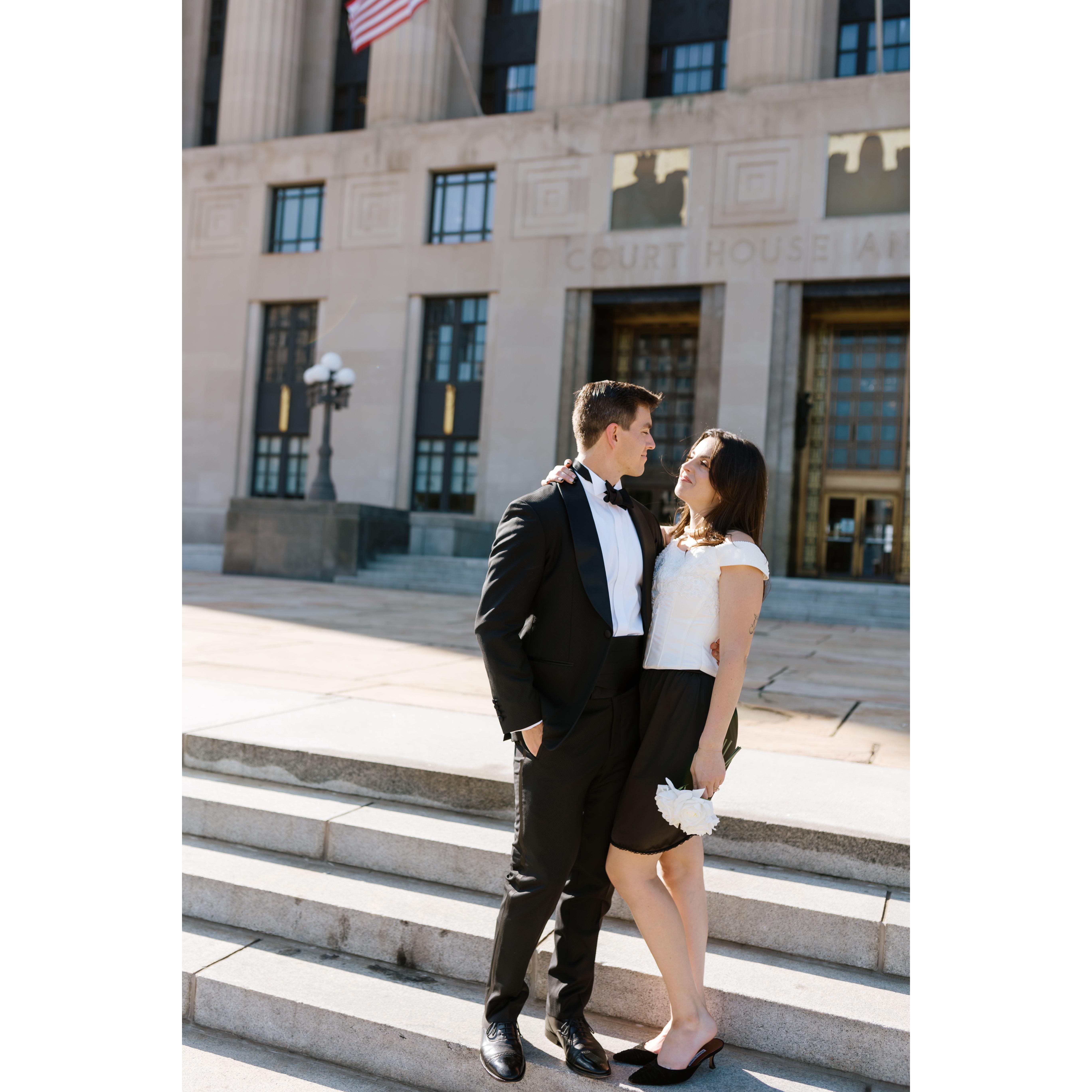 In August, the day before Amanda's birthday, we decided to elope just the two of us! See you in November for Round 2 ;)