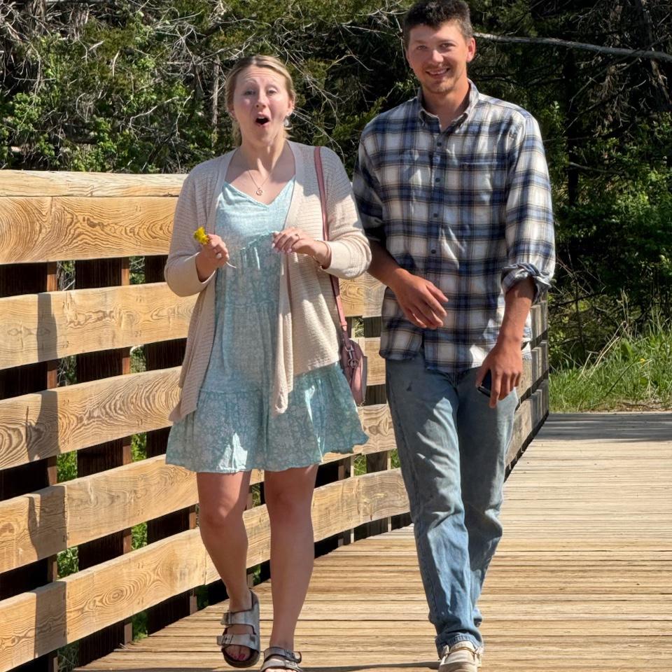 Sophie’s reaction after getting proposed to and seeing that Maria was in disguise taking pictures the entire time.