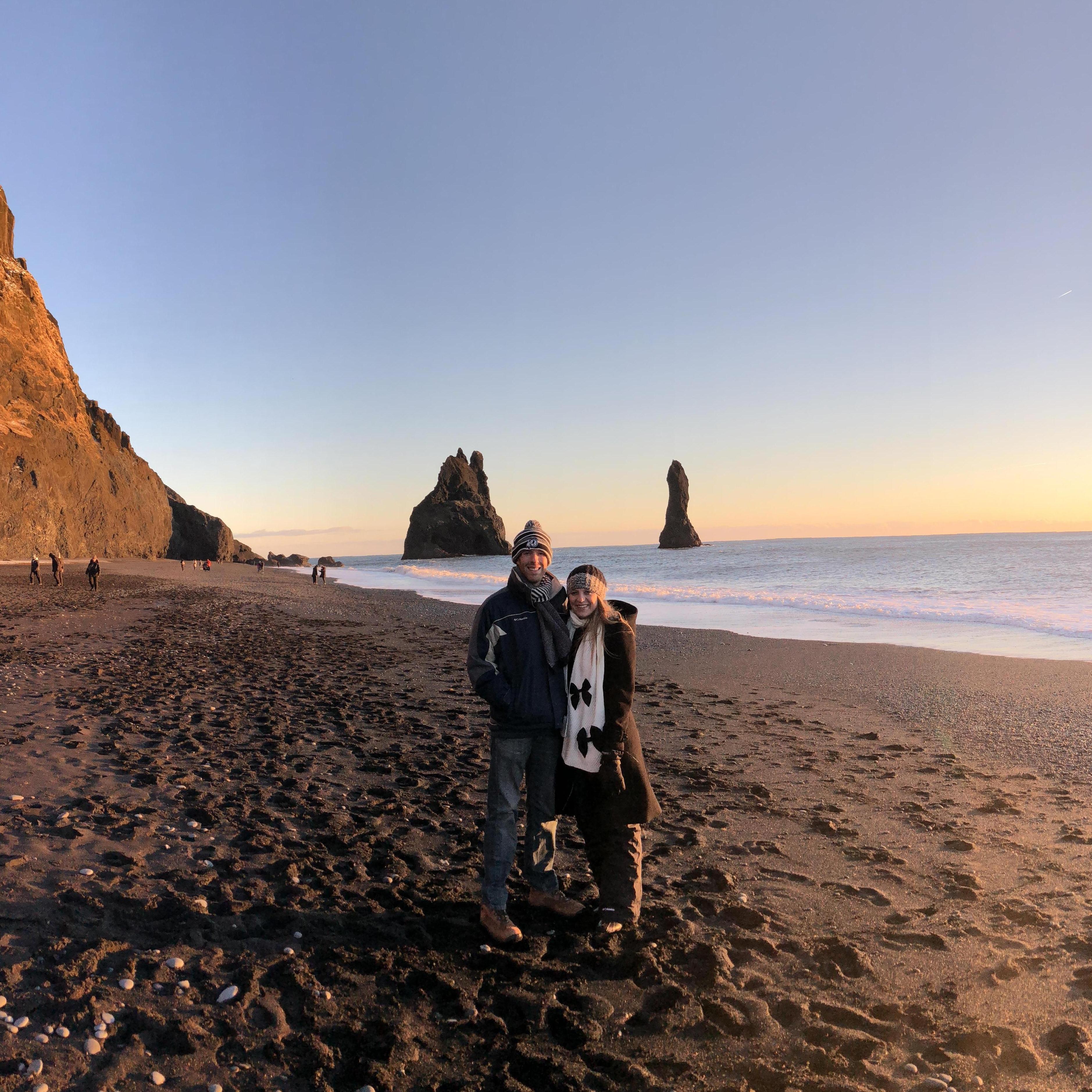 Black sand beach in Iceland