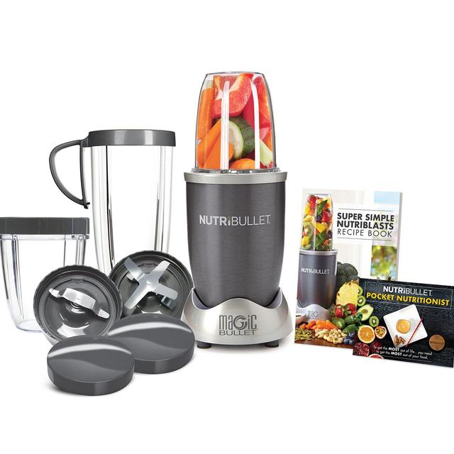 NutriBullet NBR-1201 12-Piece High-Speed Blender/Mixer System, Gray (600 Watts)