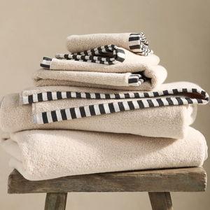 Sloane Portuguese Zero-Twist Cotton Towel Collection - Neutral, Bath Towel