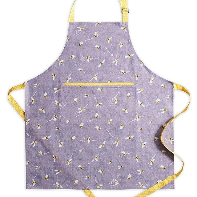Maison d' Hermine Apron 100% Cotton 1 Piece Adjustable Neck Strap Apron with Center Pocket for Home, Kitchen - Spring/Summer
