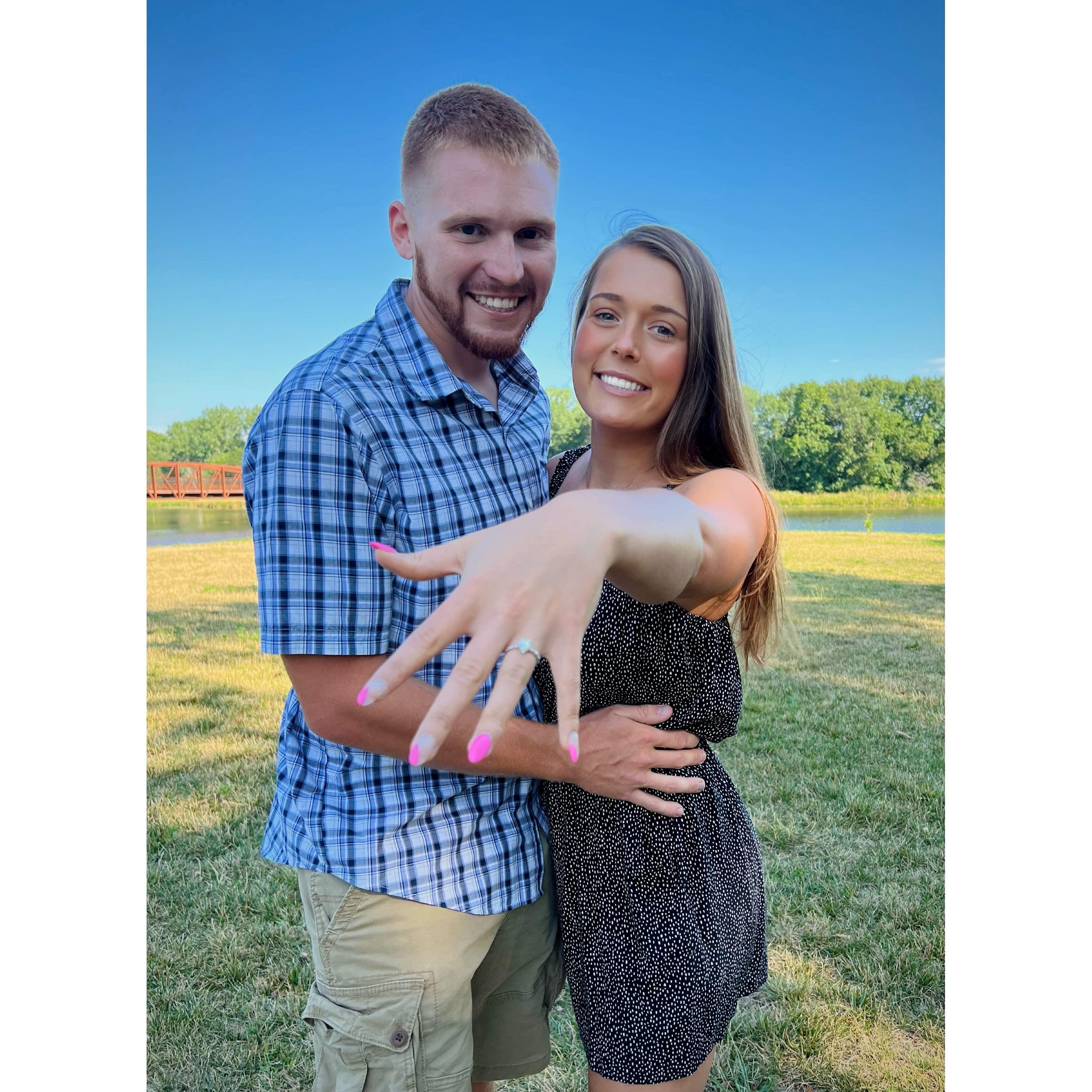 After the surprise engagement (Aug. 2022)