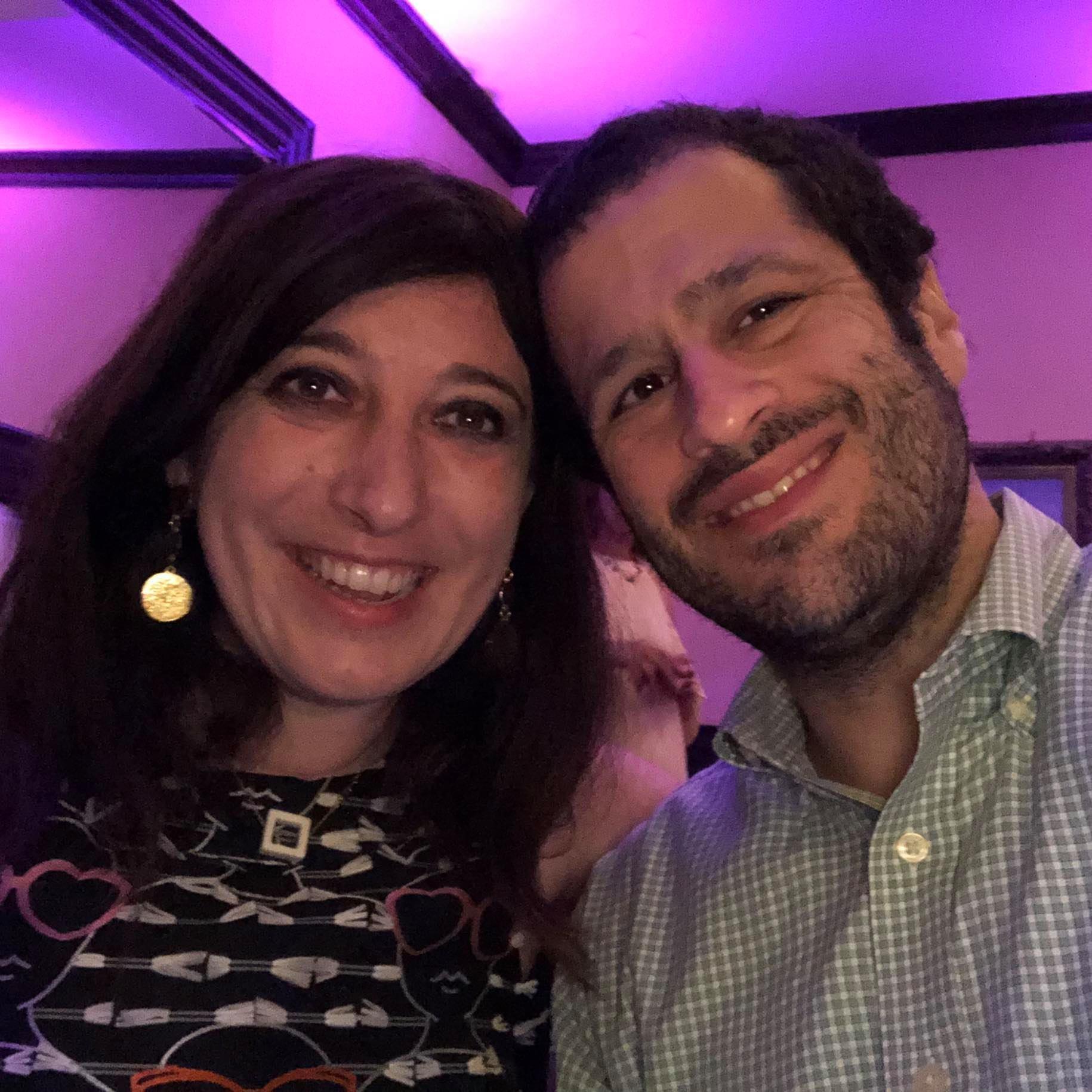 Celebrating at a family friends' bat mitzvah in June 2021