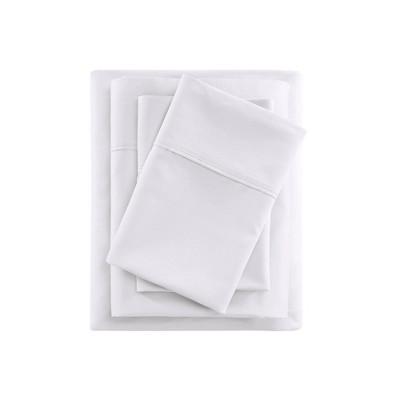 King 600 Thread Count Cooling Cotton Sheet Set White
