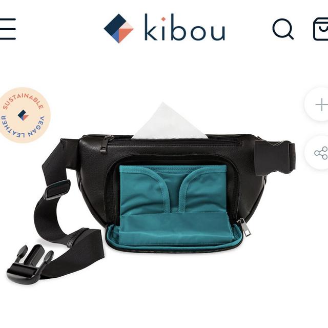 Kibou Vegan Leather Diaper Bag Fanny Pack