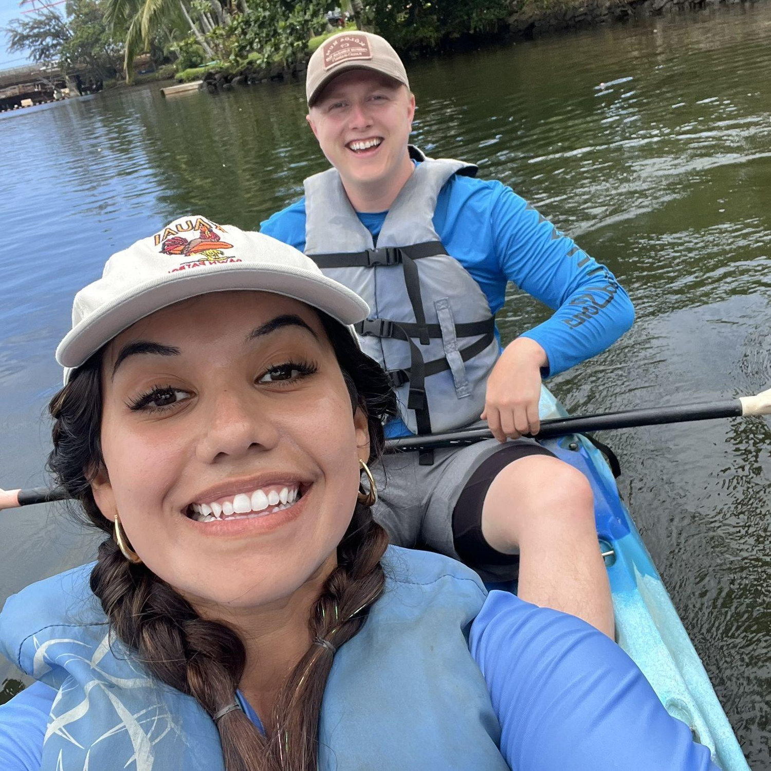 We also braved a tsunami shortly after getting engaged! After a very long night of camping in our Jeep we decided to go on a very long kayak adventure. So we're ready for stressful situations in our marriage!